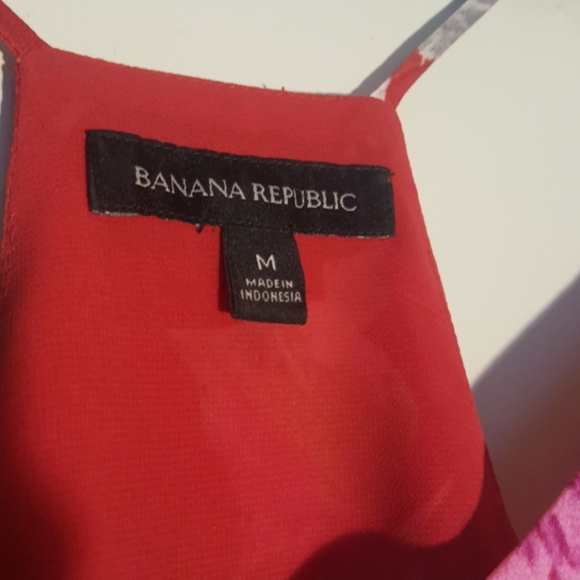Banana Republic lined Floral Cami /red/ cayenne - Picture 5 of 8